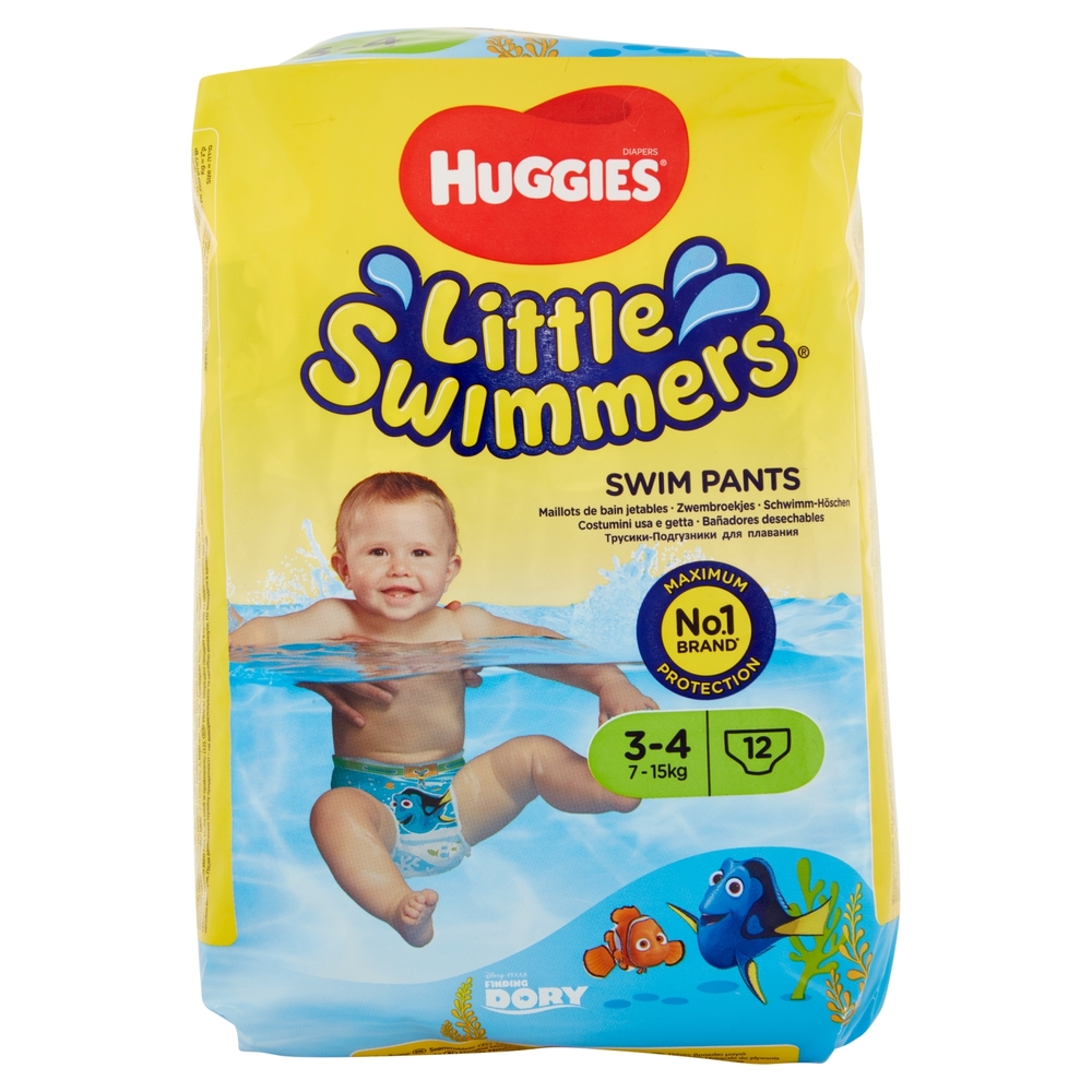 Huggies Little Swimmers Pannolino Costumino 3-4 7-15kg 12 pz